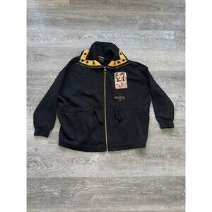 Scotch & Soda Maison Scotch Star Collar Zip Up Black Jacket Women’s Sz L